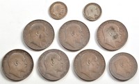 Lot 754 - Edward VII Half Crowns 1902, 1903, 1906, 1907,...