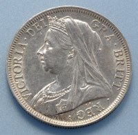 Lot 782 - A Victoria half crown, dated 1900.