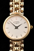 Lot 800 - Rotary: a ladies 9ct. gold bracelet watch,...