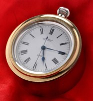 Lot 820 - A silver centre seconds deck watch, signed...