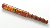 Lot 986 - A William IV truncheon, painted in gilt with...