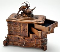 Lot 1028 - A 19th Century Austrian walnut serpentine...