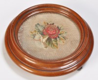 Lot 1029 - A Victorian mahogany circular bottle coaster,...