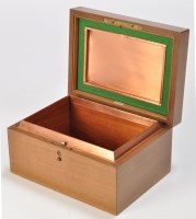 Lot 1031 - A 20th Century walnut humidor, by Alfred...