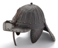Lot 1072 - A 17th Century and later Polish hussar helmet,...