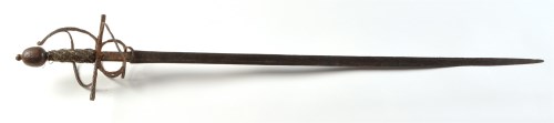 Lot 1082 - A 17th Century German rapier, the tapering...