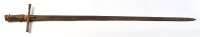 Lot 1091 - A Kaskara sword, the double edged tapering...