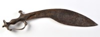 Lot 1092 - A decorative Indian cookery style knife, the...