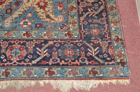 Lot 1256 - A Kirman carpet, the shaped field and central...