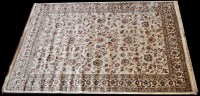 Lot 1263 - A modern cashmere rug, the ivory ground...