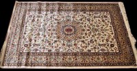 Lot 1264 - A modern cashmere Shabaz rug with medallion...