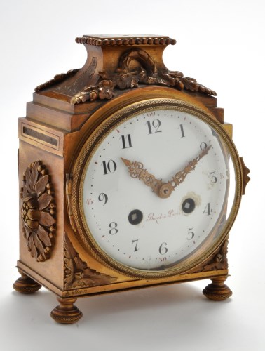 Lot 1282 - A 19th Century French gilt bronze mantel clock,...