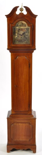 Lot 1288 - An early 20th Century walnut longcase clock of...