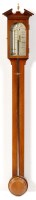 Lot 1300 - J. Blatt, Brighton: a mahogany stick barometer,...