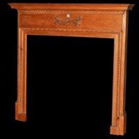 Lot 1308 - An early 20th Century stripped pine fire...