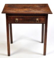 Lot 1312 - A George III draftsman's oak table, the...