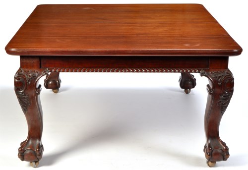 Lot 1316 - A Victorian mahogany extending dining table,...