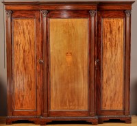 Lot 1350 - An early 20th Century mahogany breakfront...