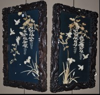 Lot 1361 - A pair of late 19th Century Japanese carved...