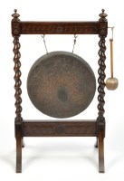 Lot 1364 - An early 20th Century dinner gong, the...
