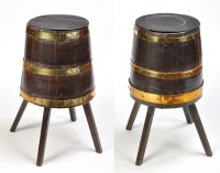 Lot 1371 - Two early 19th Century coopered oak salt...