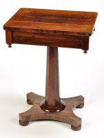 Lot 1382 - A Victorian rosewood occasional table, the...