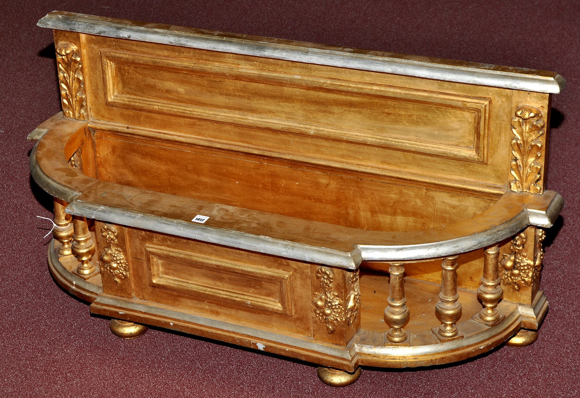 A 19th Century gilt and parcel silvered - auctions & price archive
