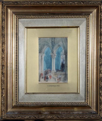 Lot 47 - Clarkson Stanfield, RA (1793-1867) A CATHEDRAL...