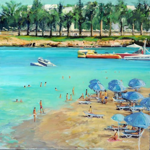 Lot 169 - Peter Collins (1938-) ''FIG TREE BAY, CYPRUS''...