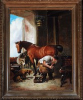 Lot 217 - J*** C(Cliffe?) (19th Century) ''THE FARRIER'S...