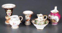 Lot 301 - A collection of porcelain toy wares:...