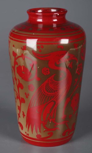 Lot 316 - Annie Ollier for Bernard Moore: a flambé vase...