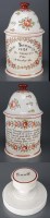 Lot 383 - A rare North Eastern tobacco jar, the floral...