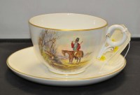 Lot 420 - Royal Worcester; a breakfast cup & saucer,...