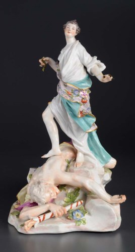 Lot 425 - Meissen: an allegorical figure group, part of...