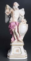 Lot 426 - Meissen: a figure of Kronos (Old Father Time),...