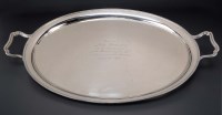 Lot 520 - An George VI two-handled tray, by Goldsmiths &...