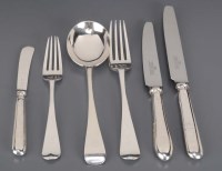 Lot 533 - A George V and later flatware service for six...