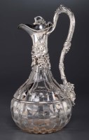 Lot 582 - A Victorian cut glass and silver mounted...