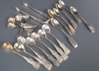 Lot 600 - Seven Victorian mustard spoons, by John Walton,...