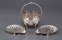 Lot 601 - A Victorian sugar basket, by H.W., Birmingham...