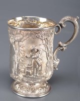 Lot 629 - A Victorian christening mug, by J.M., Glasgow...