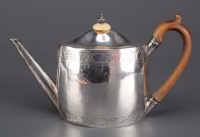 Lot 631 - A George III teapot, by Henry Nutting, London...