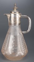 Lot 644 - A Victorian cut glass and silver-mounted...