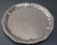 Lot 652 - A George III waiter, by Richard Rugg I, London...