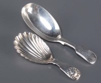 Lot 691 - A Victorian silver caddy spoon, by Christian...