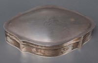 Lot 692 - A George V silver jewellery box, by S....