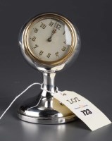 Lot 723 - A George V silver cased desk clock, by Charles...