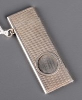 Lot 727 - An Elizabeth II silver cased cigar cutter, by...