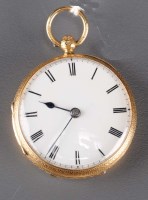 Lot 751 - A Victorian gentleman's 18ct. gold open faced...